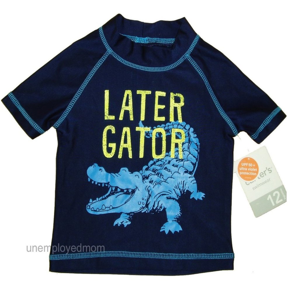 Carter's Boys Later Gator Rash Guard Top